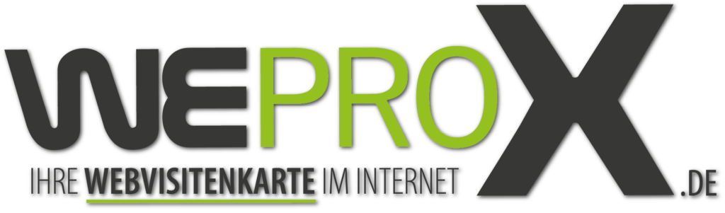 WeproX Ihre Webvisitenkarte im Internet